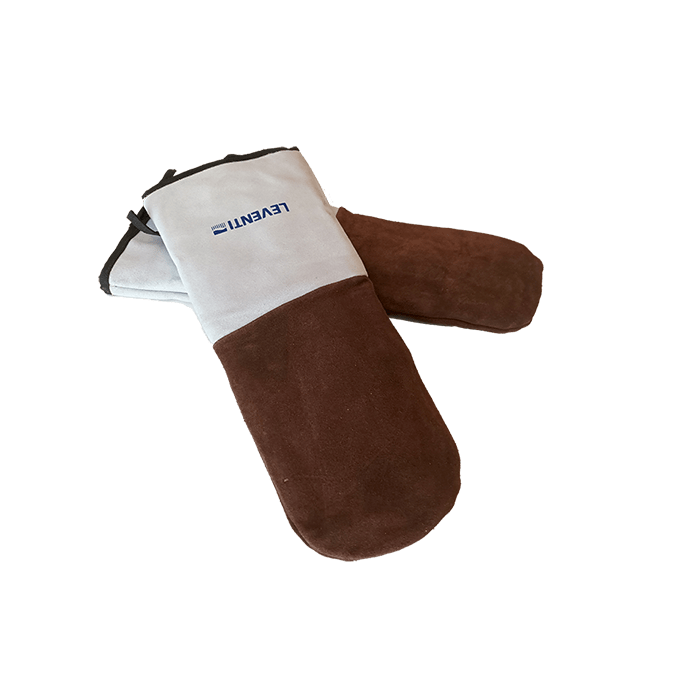 Leventi Supplies gants de four longs cuir suède lot 2