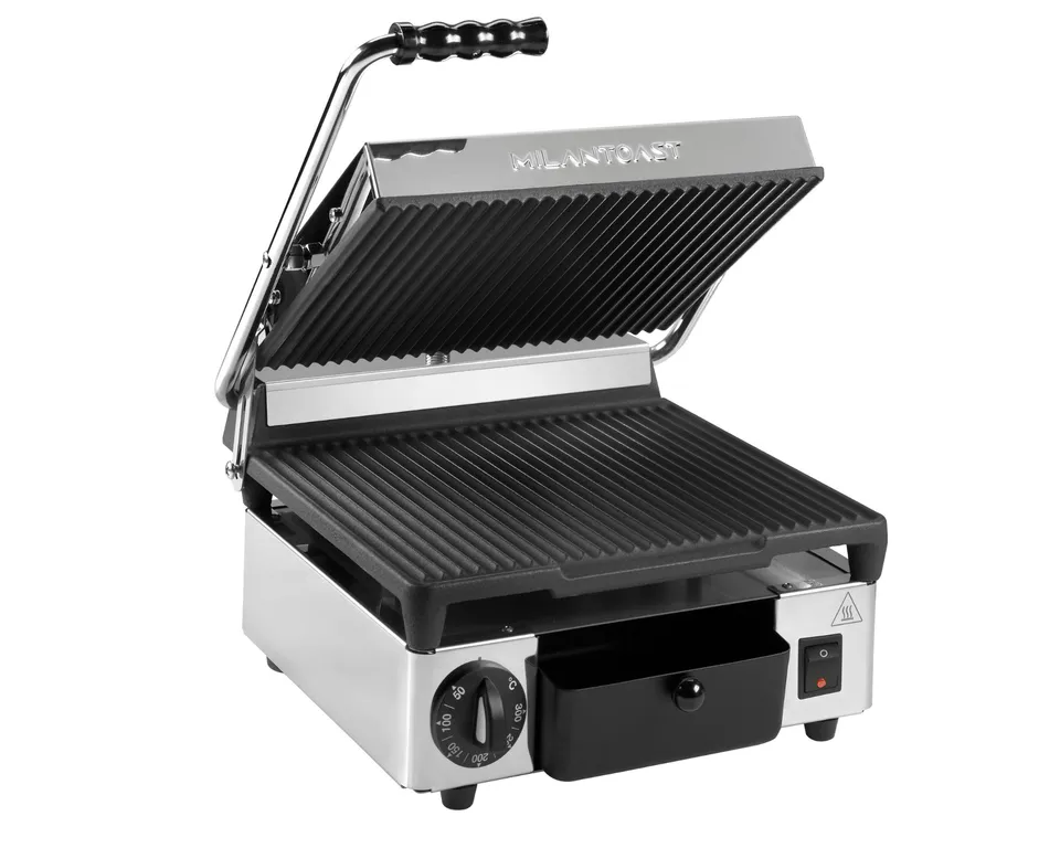 Milantoast Milantoaster Kontaktgrill Grill Panini Fonte Rainuré