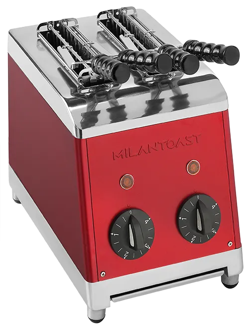 Milantoast Slice Toasters grille-pain classique rouge