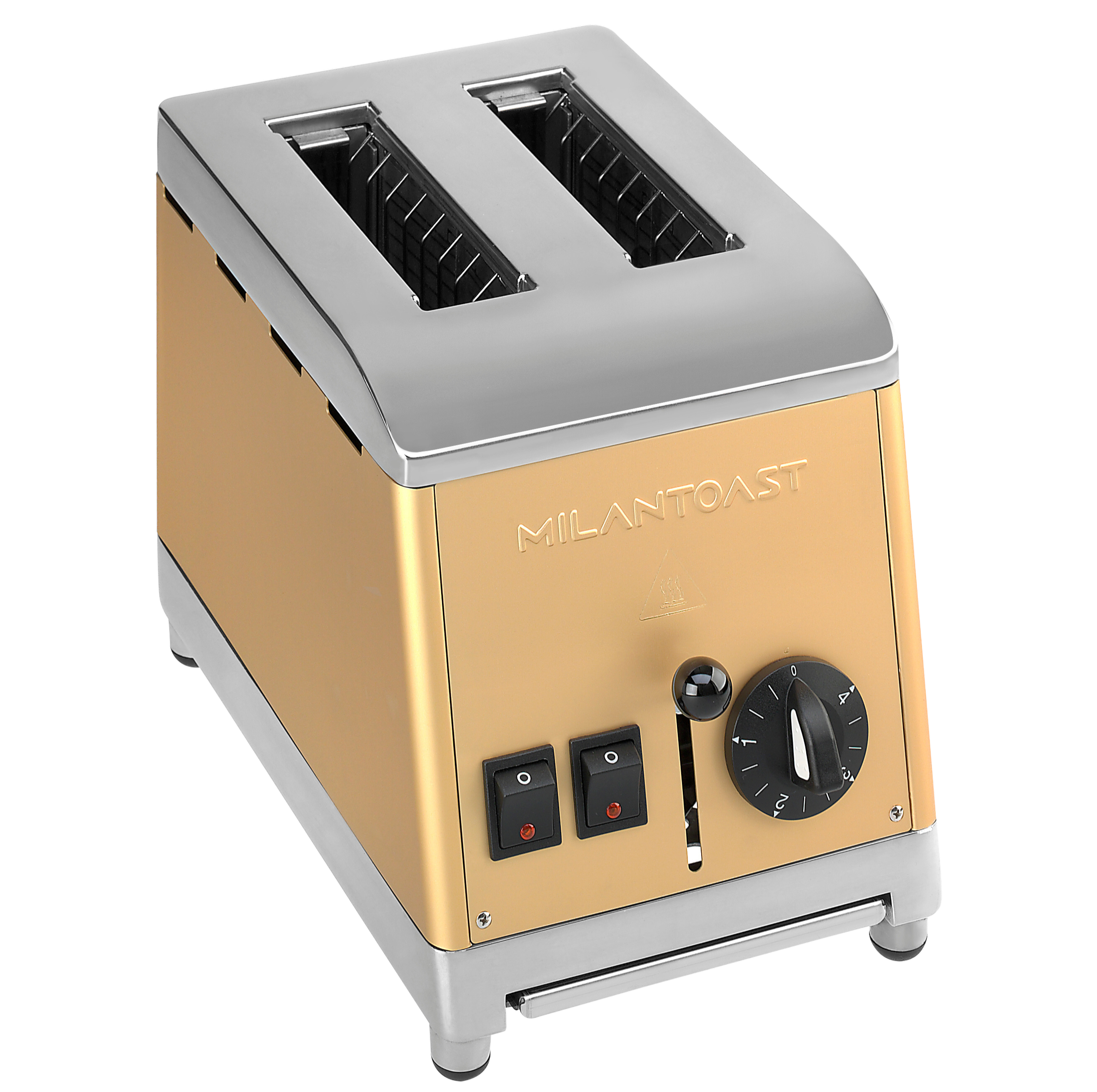 Milantoast Slice Toasters Grille-Pain 2 Tranches grille-pain D'Or