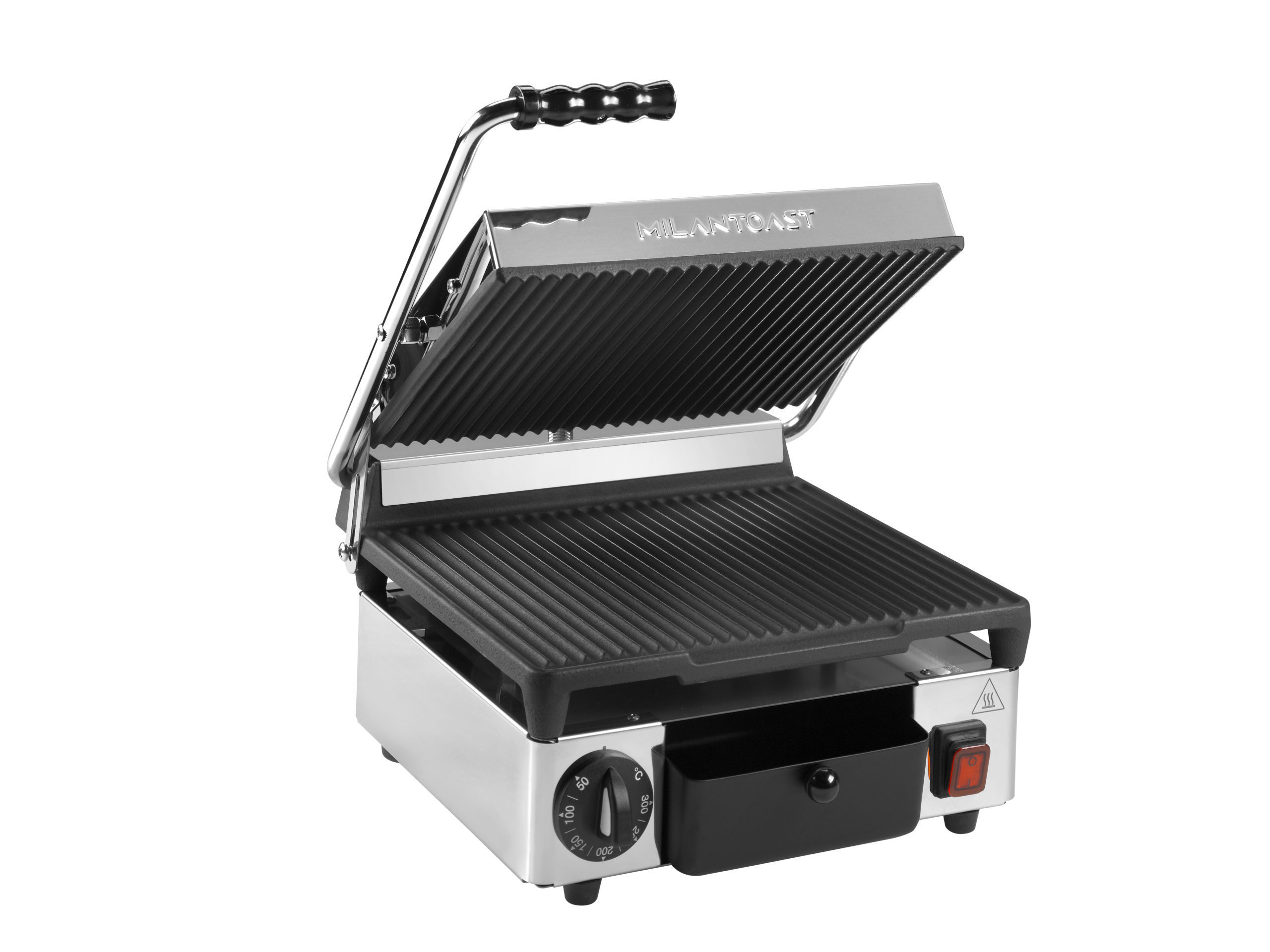 Milantoast Cast Iron Grill Panini Fonte Rainuré R/R
