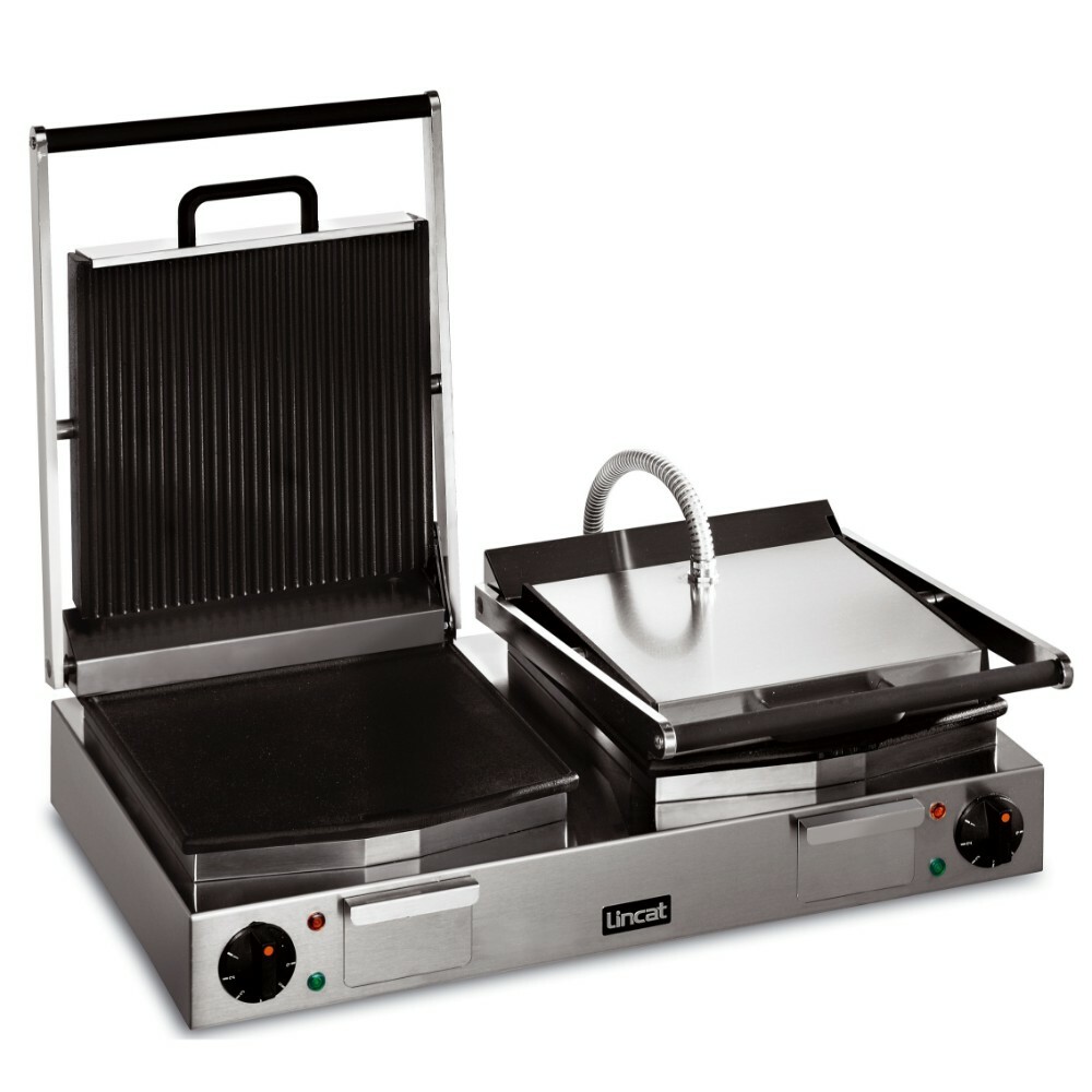 Lincat LRG2 grill contact double rainuré lisse 4,5 kW