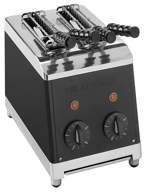 Milantoast Slice Toasters grille-pain noir classique