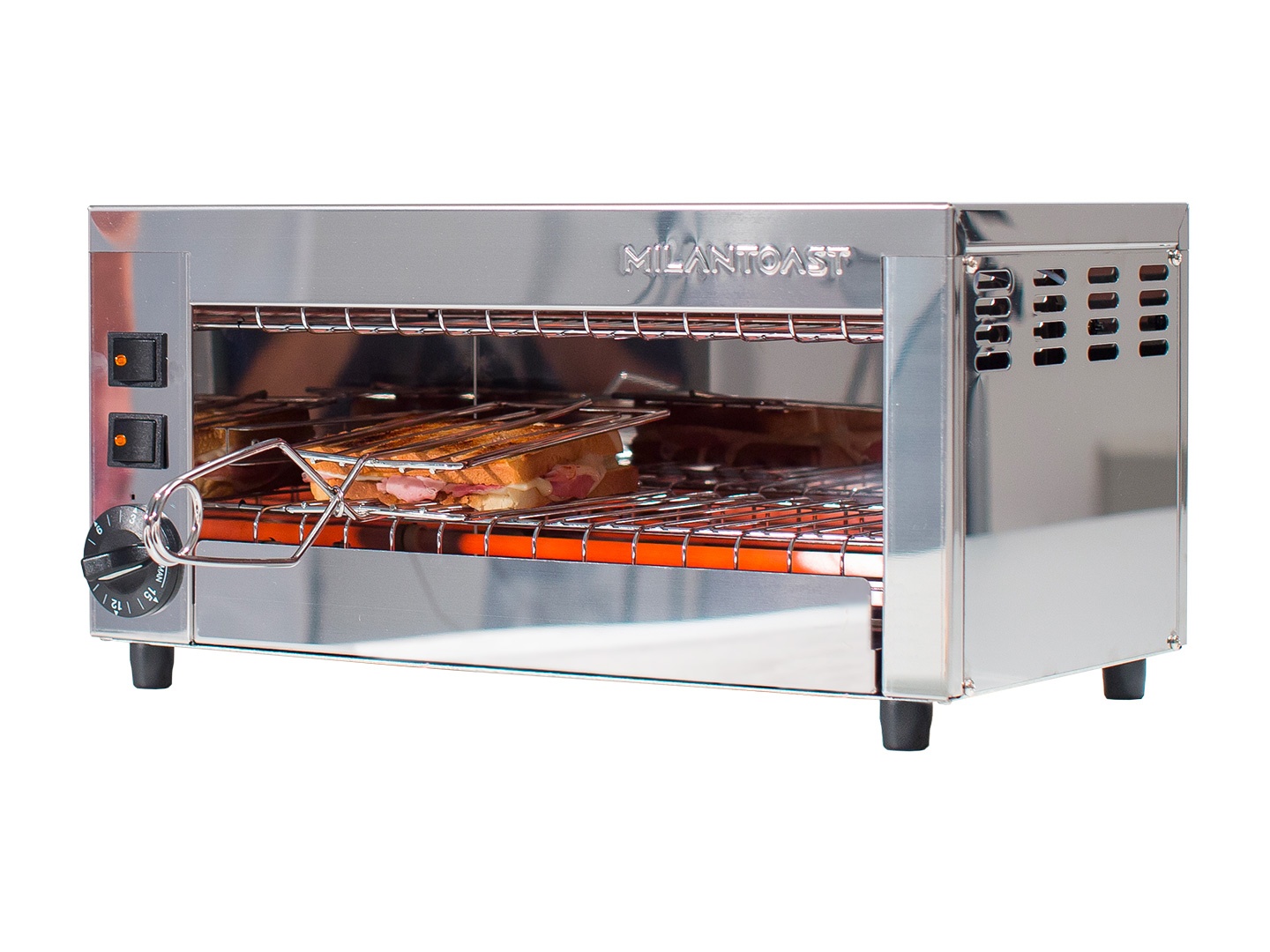 Milantoast Salamander Oven grill chauffe rapide 3 pinces