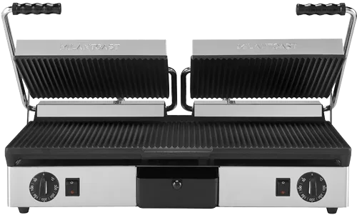 Milantoast Cast Iron Panini Grills grill double R+R/R+R fonte