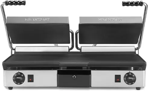 Milantoast Cast Iron grill panini double L+L/L+L fonte