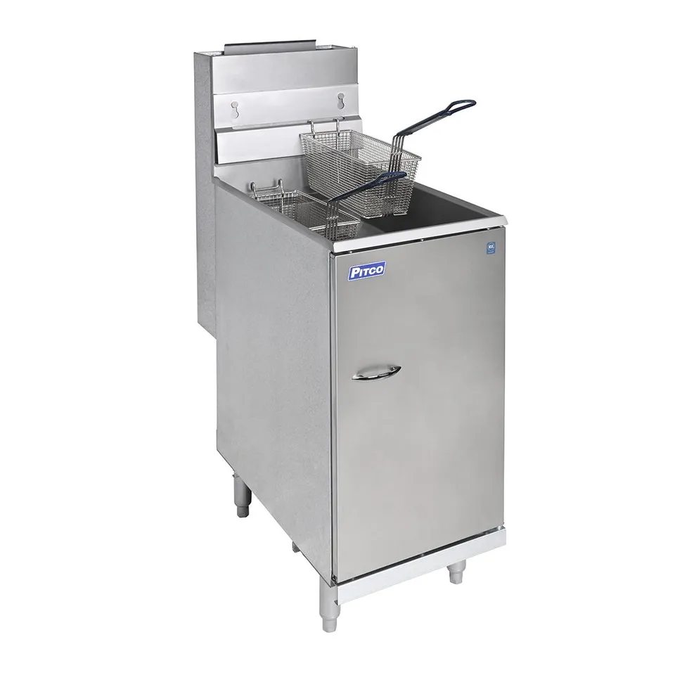 Pitco 35C+S friteuse gaz pro Millivolt 2 paniers
