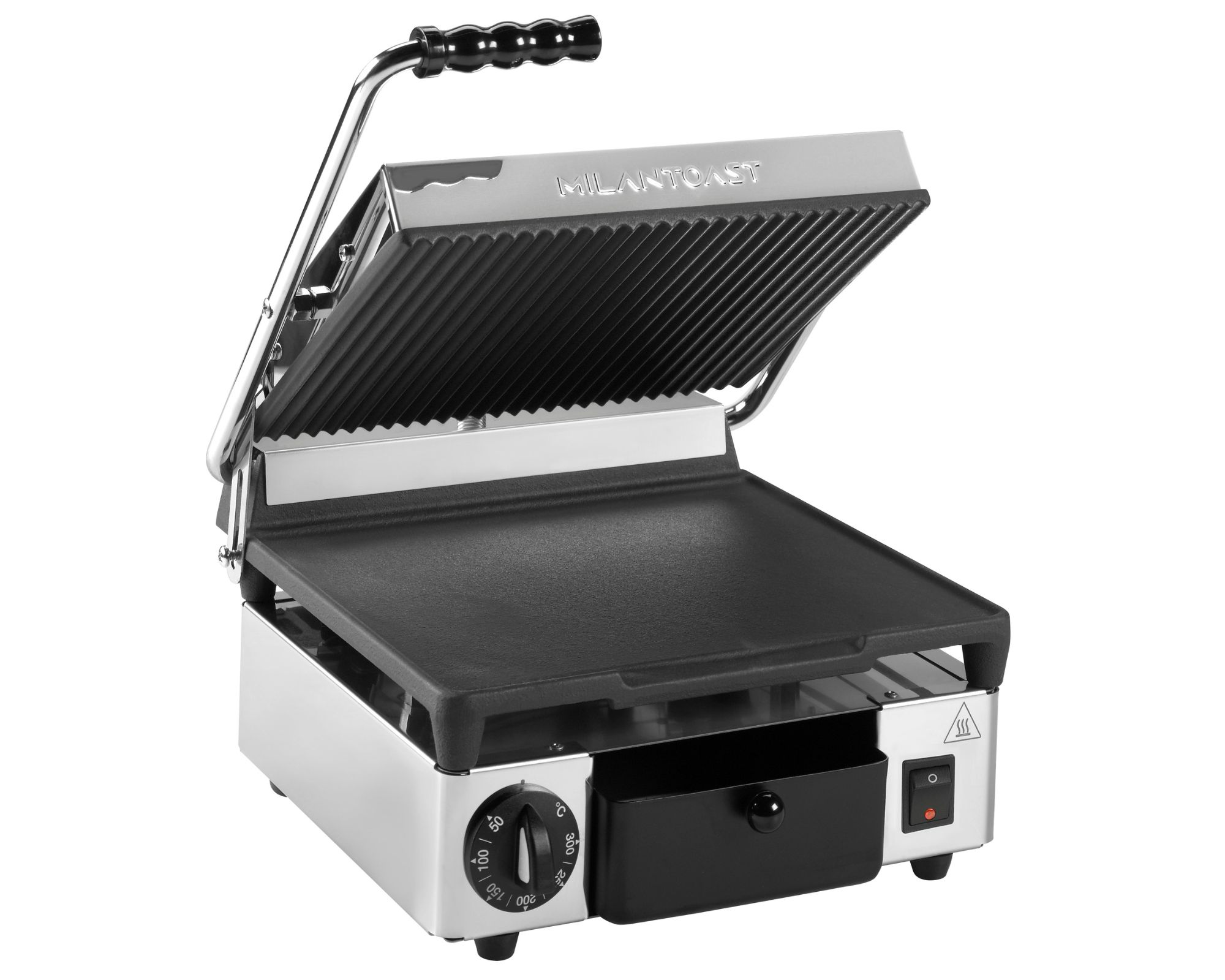Milantoast Cast Iron Media L+R plaque grill panini fonte