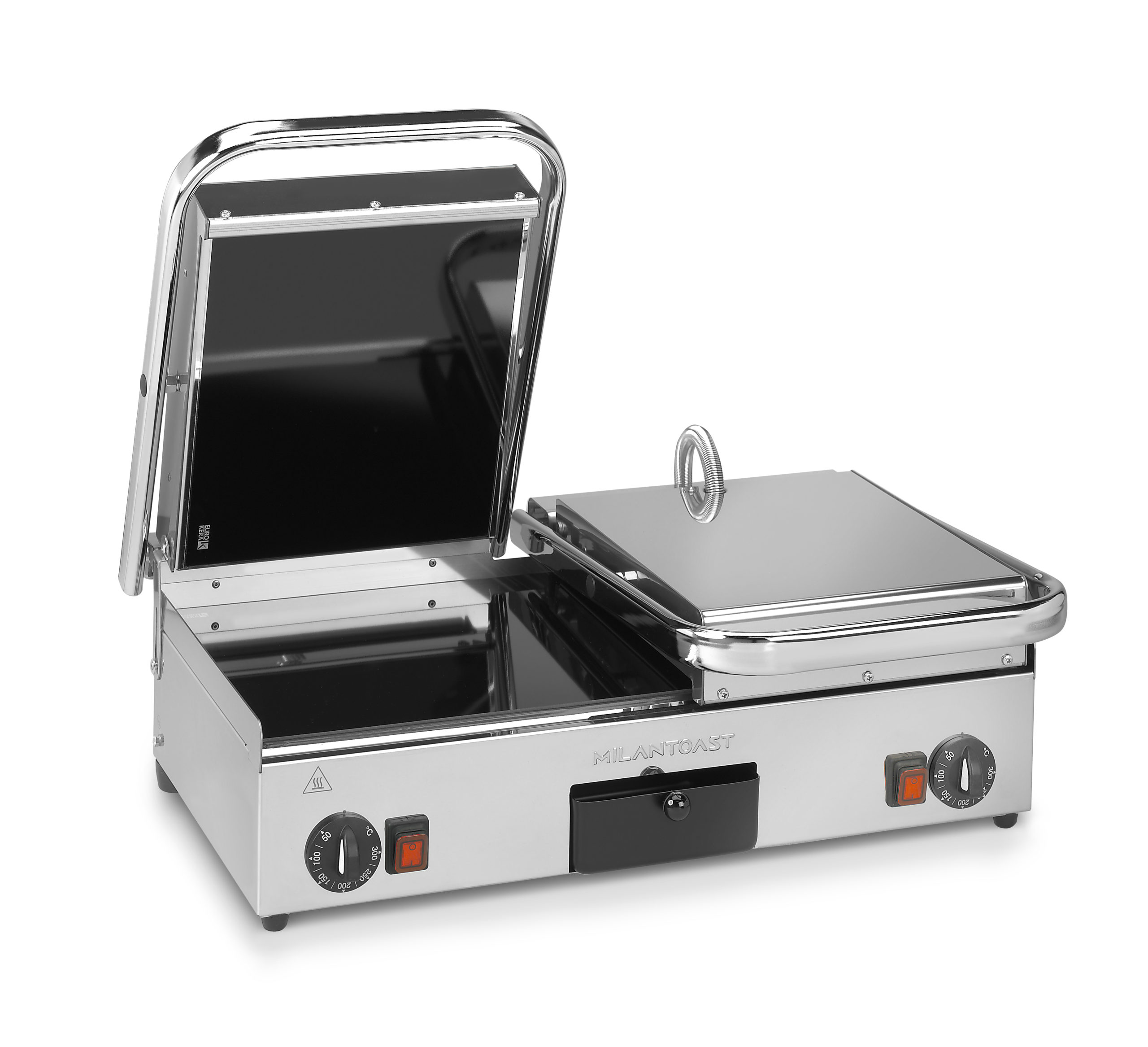 Milantoast Panini Grills plancha double vitrocéramique