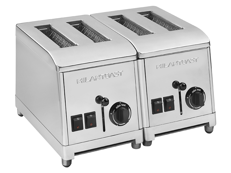 Milantoast Slice Toasters grille-pain 4 tranches électrique