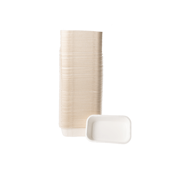 Leventi Pressboard barquette blanche 166x128x44mm 660 pcs four
