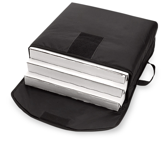 CookTek sac pizza chauffant 18 pouces noir 3 pizzas