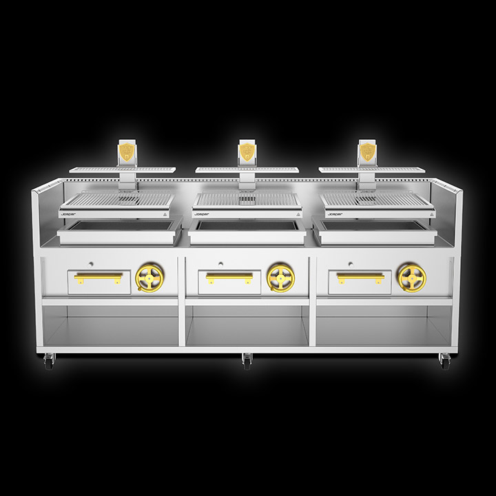 Josper PVJ-76-3-3-MB grill basque triple usage intensif