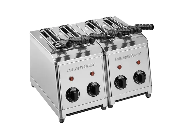 Milantoast Slice Toasters grille-pain inox 4 fentes
