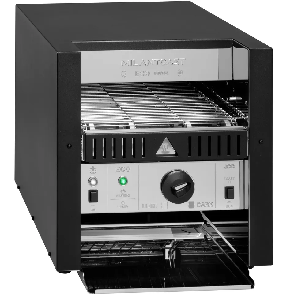 Milantoast Eco Sense grille-pain convoyeur noir 2 tranches éco