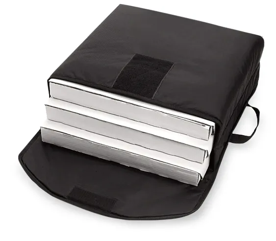 CookTek sac pizza chauffant 18 pouces noir 3 pizzas