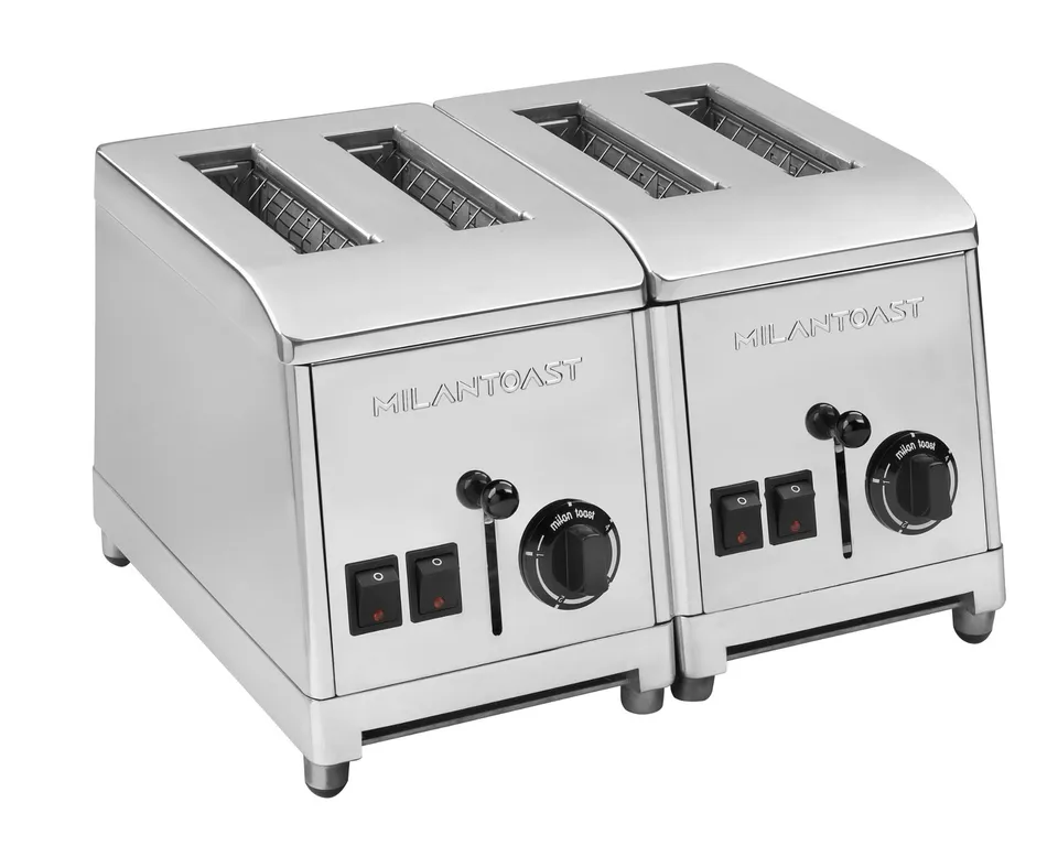 Milantoast Tostafette 4 Posti INOX grille-pain 4 fentes