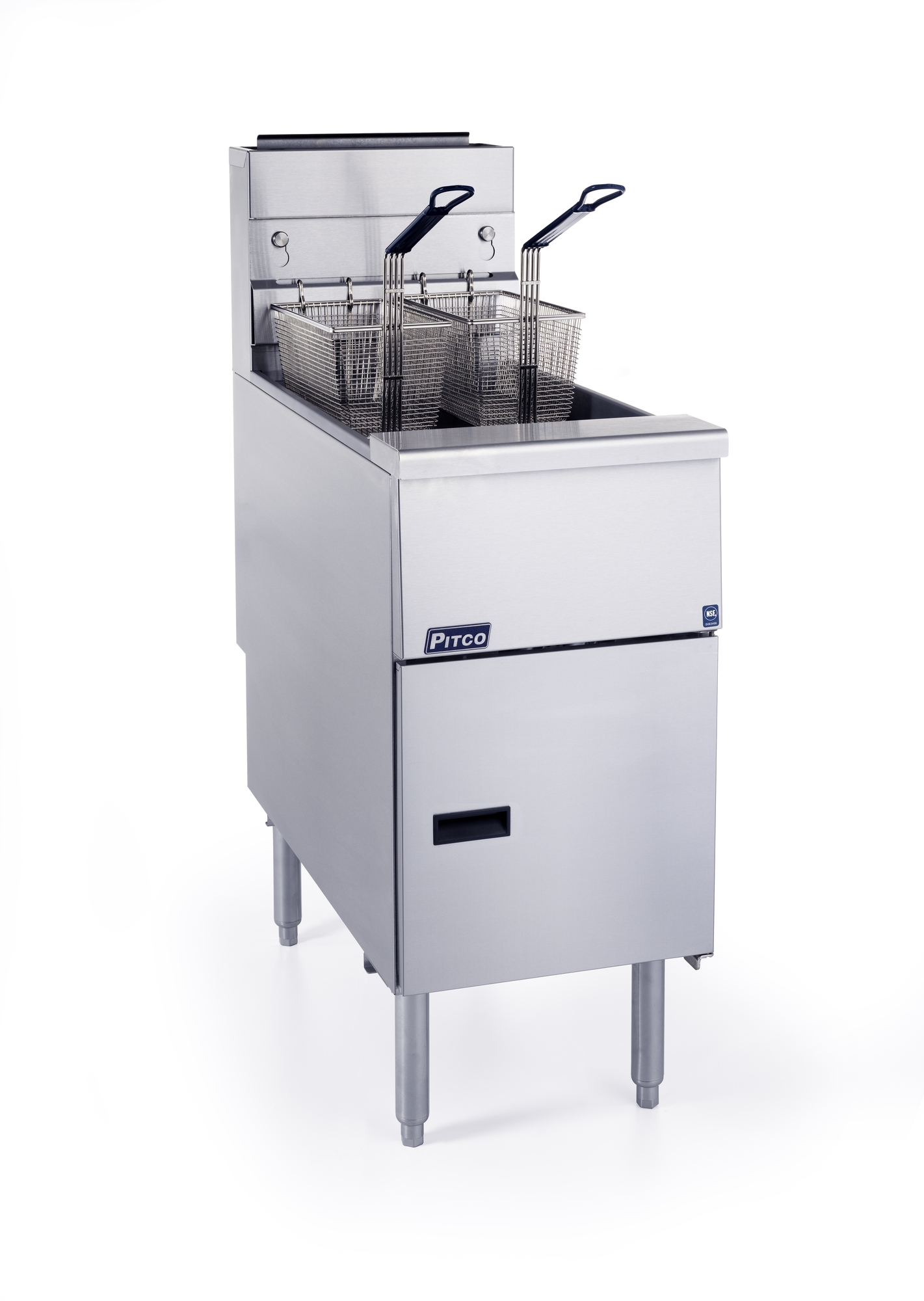 Pitco VF35 friteuse gaz Millivolt G25 NL 16-18L 2 paniers