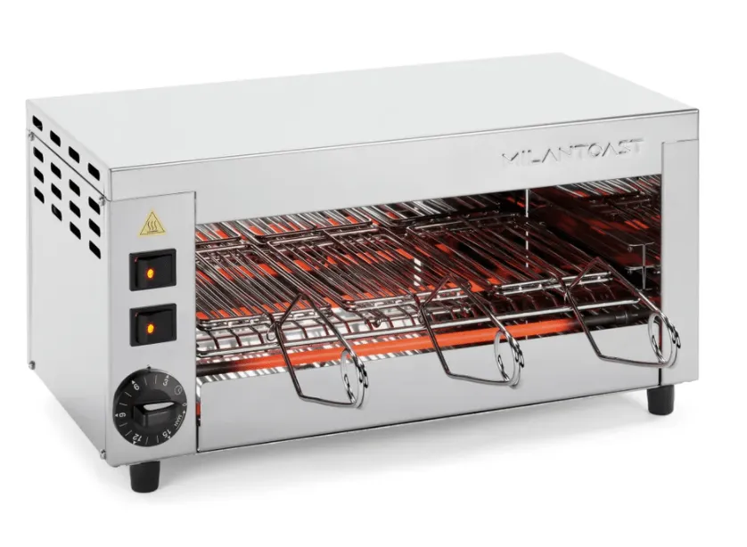 Milantoast Salamander Oven grill 3 pinces intensif