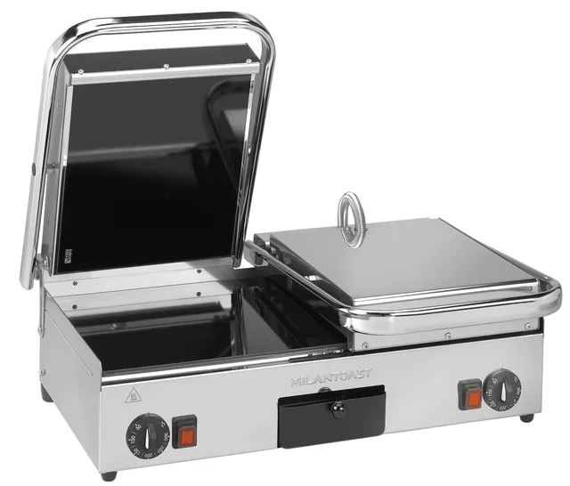 Milantoast Glass Ceramic Double grill panini vitrocéramique