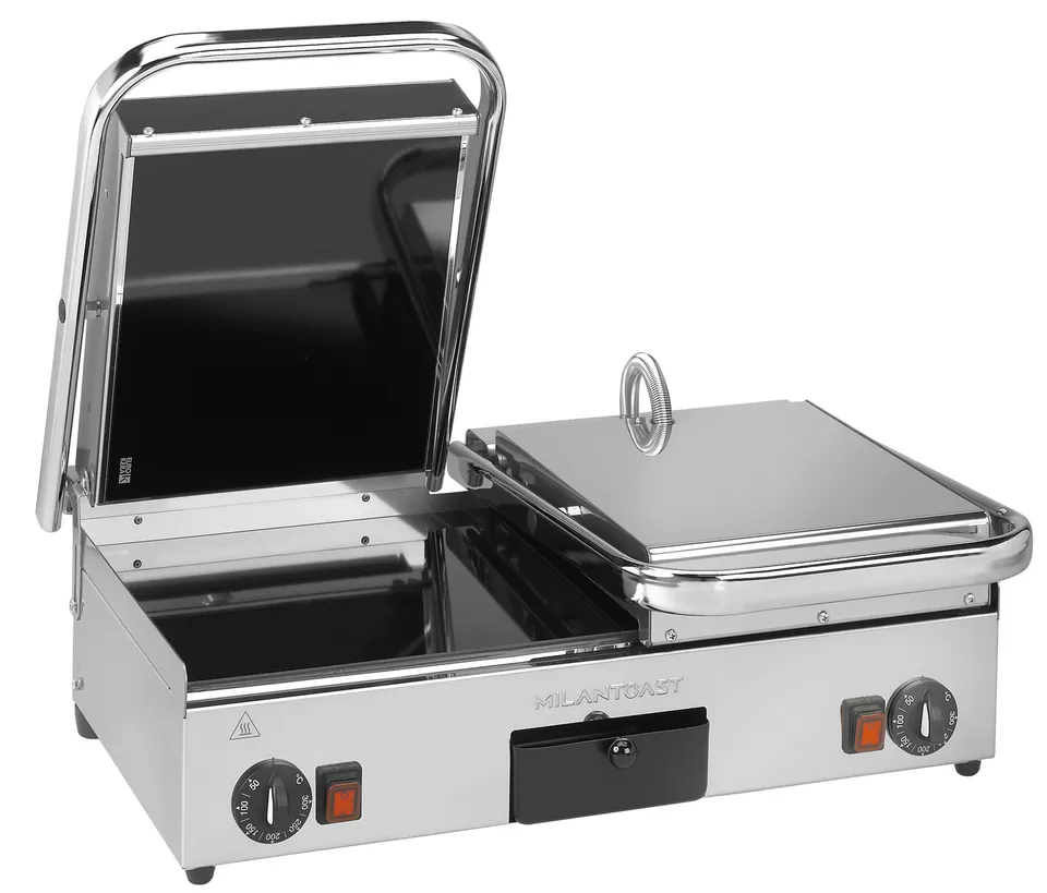 Milantoast Glass Ceramic Double grill panini vitrocéramique