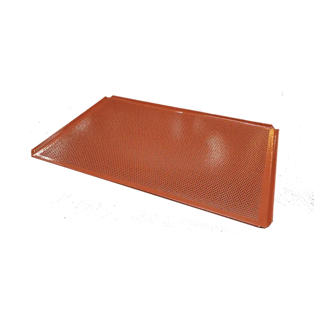 Leventi Plaque perforée EN 400x600 silicone rouge