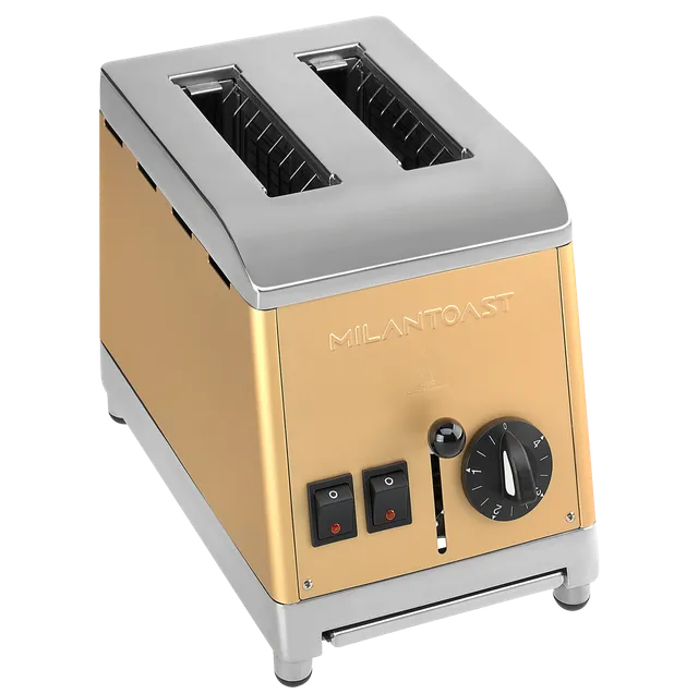 Milantoast Slice Toasters Grille-Pain 2 Tranches grille-pain D'Or