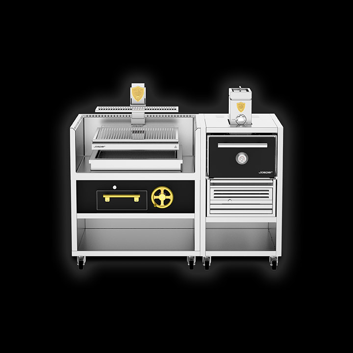 Josper CVJ-76-PRO-Small Combo four charbon + grill basque