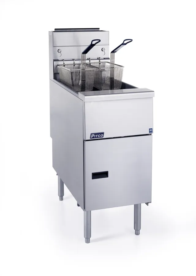 Pitco VF35 friteuse gaz Millivolt G25 NL 16-18L 2 paniers