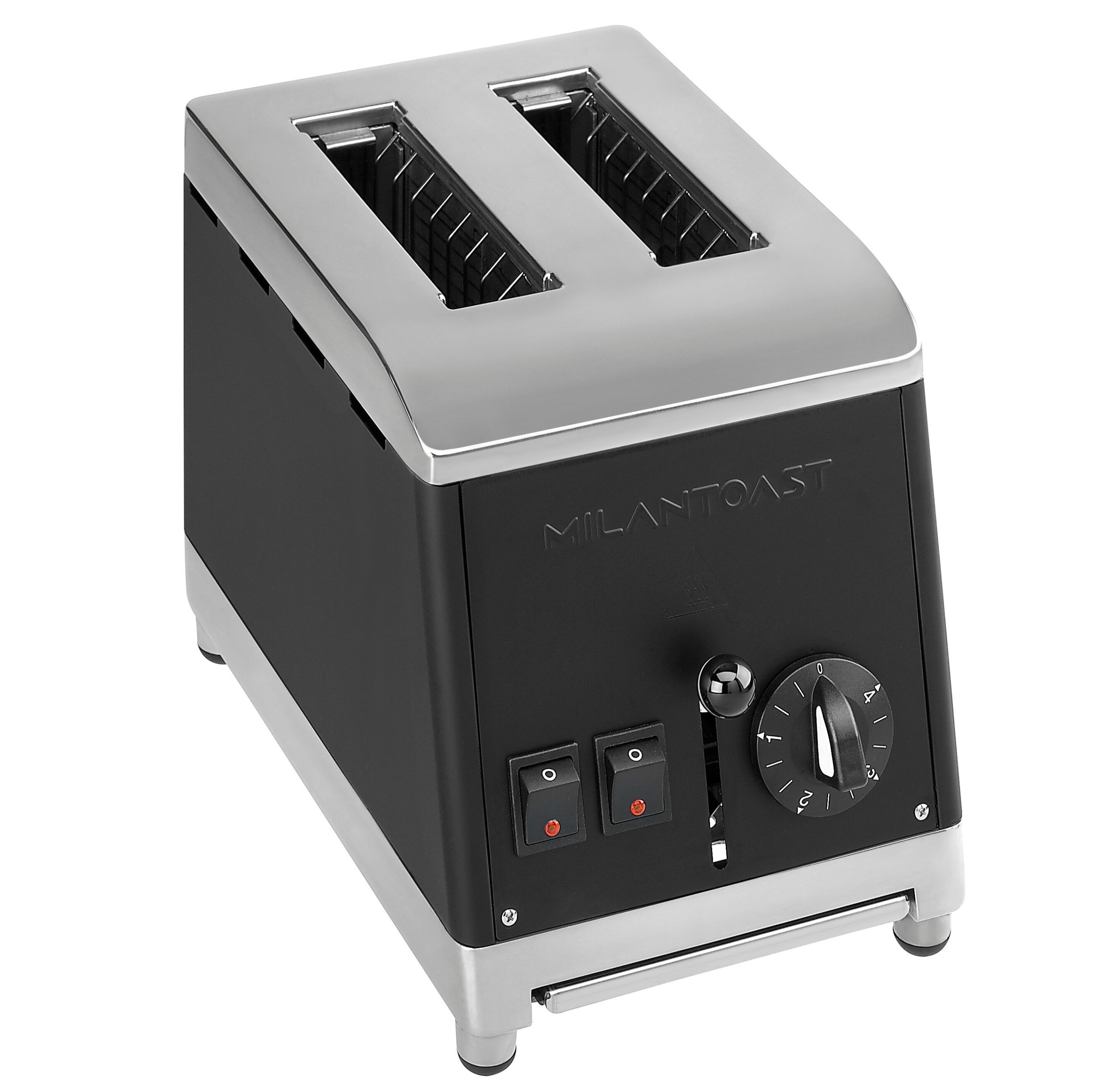 Milantoast Slice Toasters Grille-Pain Noir 2 Tranches Pro