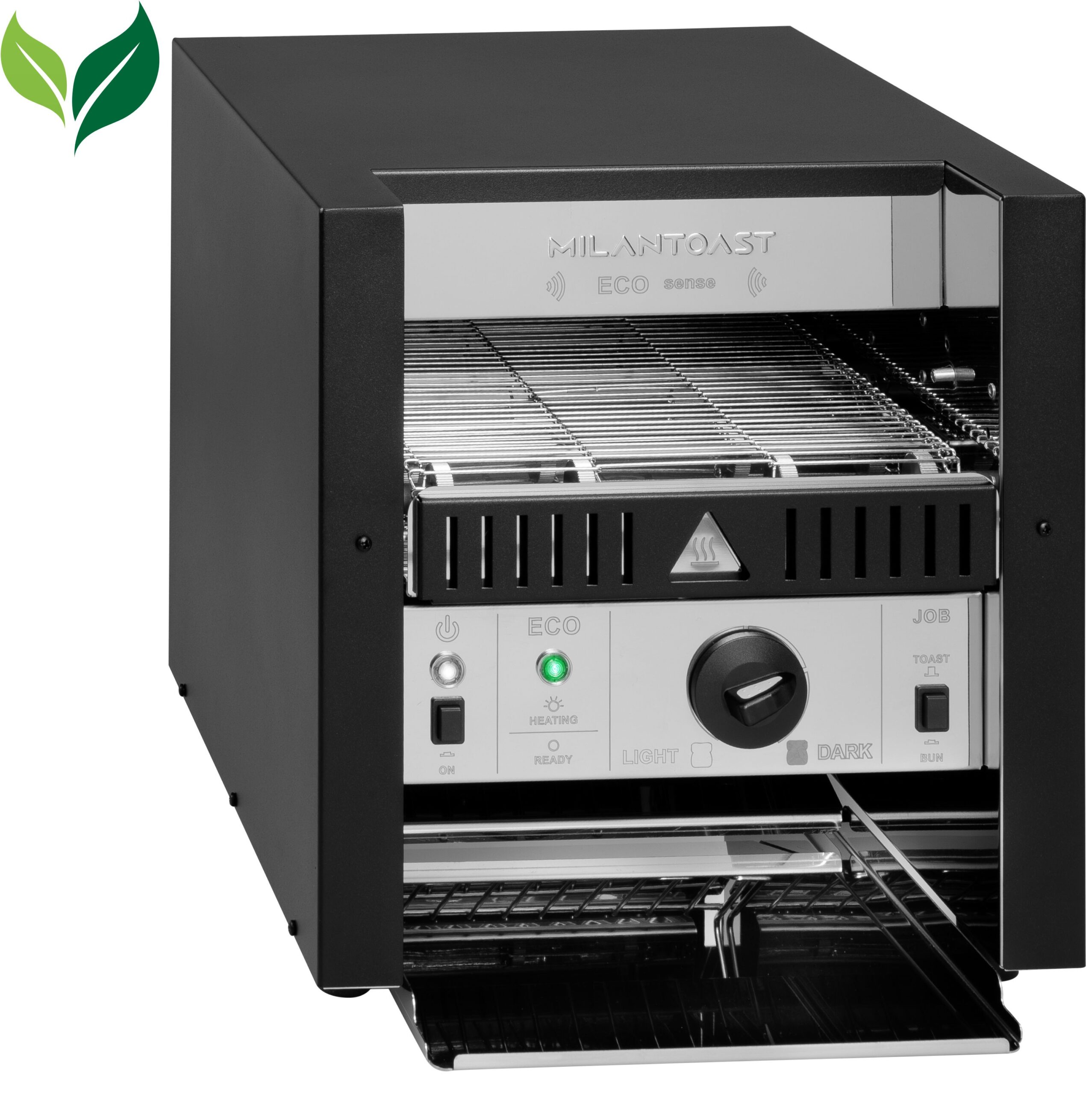 Milantoast Conveyor Toaster Eco 2 tranches toasteur noir