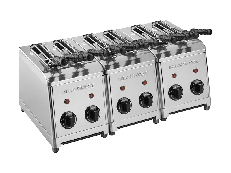 Milantoast CLASSIC Grille-Pain Inox 6 Pinces Made Italy