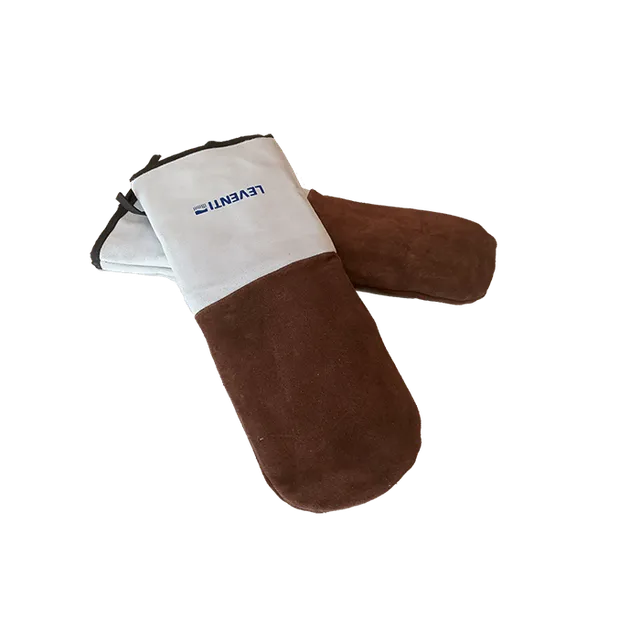Leventi Supplies gants de four longs cuir suède lot 2
