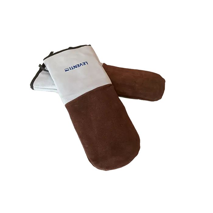 Leventi Supplies gants de four longs cuir suède lot 2