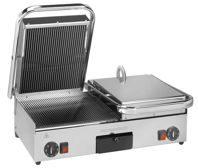 Milantoast Cast Iron Panini Grills Contact Grill Large S/R fonte