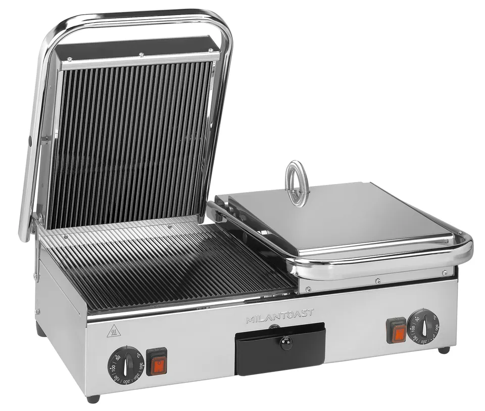 Milantoast Glass Ceramic Panini Grills presse panini double vitrocéramique