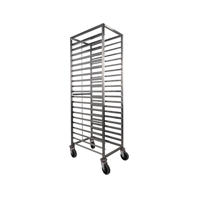 Leventi Supplies RH-20 chariot inox 20 niveaux