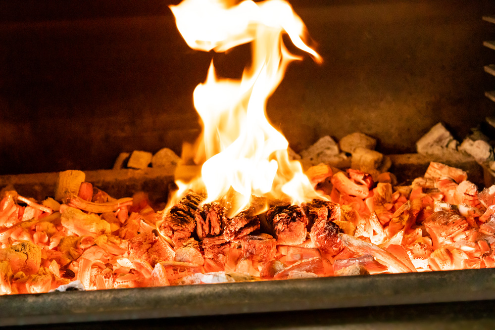 Josper copeaux bois romarin fumage aromatiques four